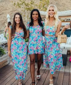 Show Me Your Mumu New Mu Maya Midi Skirt ~ Garden Girls