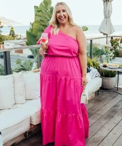 Show Me Your Mumu Mara Top ~ Hot Pink Poplin New Mu