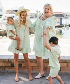 Show Me Your Mumu Lil Easy Shorts ~ Green Spring Stripe 8 Show Me Your Mumu Lil Easy Shorts ~ Green Spring Stripe