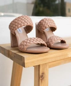 Show Me Your Mumu Steve Madden Tielo Block Heels ~ Tan