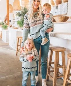 Show Me Your Mumu Mini Culver Sweater ~ Sage Fair Isle