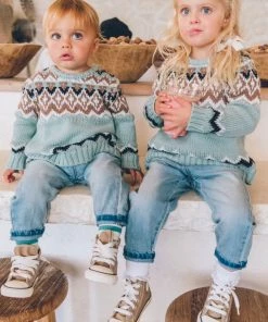 Show Me Your Mumu Mini Culver Sweater ~ Sage Fair Isle