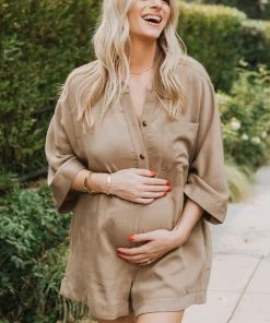 Show Me Your Mumu New Mu Horton Romper ~ Khaki