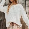 Show Me Your Mumu New Mu Day To Day Sweater ~ Cream Cable Knit