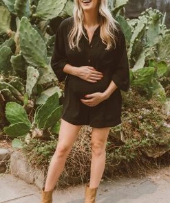 Show Me Your Mumu Horton Romper ~ Black