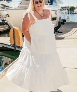 Show Me Your Mumu Sabrina Maxi Dress ~ White Basket Stripe