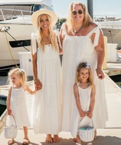 Show Me Your Mumu Sabrina Maxi Dress ~ White Basket Stripe