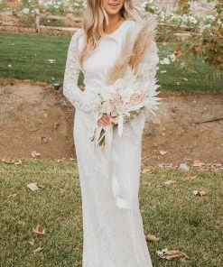 Show Me Your Mumu Dresses Natalie Maxi Dress ~ White Forever Lace