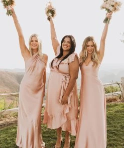 Show Me Your Mumu Faith Maxi Dress ~ Rose Gold Luxe Satin Bridesmaids Dresses 13 Show Me Your Mumu Faith Maxi Dress ~ Rose Gold Luxe Satin Bridesmaids Dresses