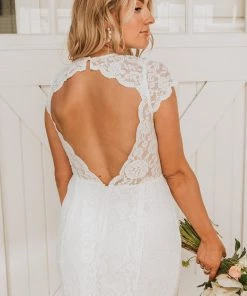 Show Me Your Mumu Dresses Brooke Maxi Dress ~ White Forever Lace