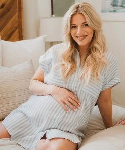 Show Me Your Mumu Martin Shirt Dress ~ Coastal Blue Stripe