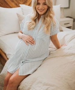 Show Me Your Mumu Martin Shirt Dress ~ Coastal Blue Stripe