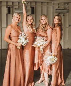 Show Me Your Mumu Samantha Ruffle Wrap Dress ~ Copper Luxe Satin 25 Show Me Your Mumu Samantha Ruffle Wrap Dress ~ Copper Luxe Satin