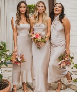 Show Me Your Mumu Tuscany Maxi Slip Dress ~ Show Me The Ring Luxe Satin