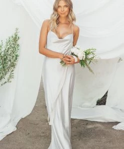 Show Me Your Mumu Tuscany Maxi Slip Dress ~ Silver Luxe Satin Dresses 15 Show Me Your Mumu Tuscany Maxi Slip Dress ~ Silver Luxe Satin Dresses