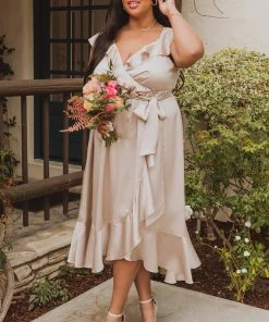 Show Me Your Mumu Samantha Ruffle Wrap Dress ~ Show Me The Ring Luxe Satin 16 Show Me Your Mumu Samantha Ruffle Wrap Dress ~ Show Me The Ring Luxe Satin