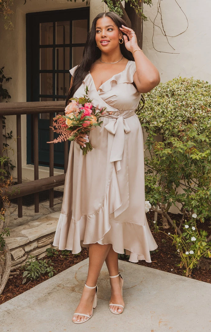 Show Me Your Mumu Samantha Ruffle Wrap Dress ~ Show Me The Ring Luxe Satin 7 Show Me Your Mumu Samantha Ruffle Wrap Dress ~ Show Me The Ring Luxe Satin