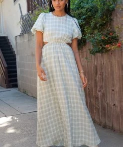 Show Me Your Mumu Eloise Maxi Dress ~ Green Plaid New Mu 11 Show Me Your Mumu Eloise Maxi Dress ~ Green Plaid New Mu