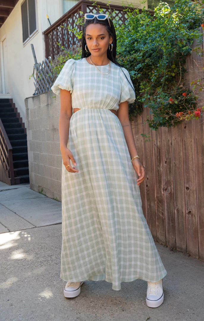 Show Me Your Mumu Eloise Maxi Dress ~ Green Plaid New Mu 7 Show Me Your Mumu Eloise Maxi Dress ~ Green Plaid New Mu