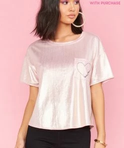 Show Me Your Mumu Disco Nap PJ Top ~ Rose Gold