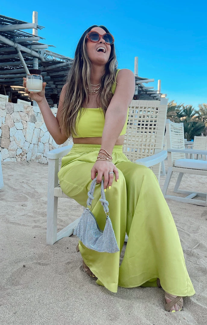 Show Me Your Mumu Irwin Pants ~ Citrine Luxe Satin New Mu 7 Show Me Your Mumu Irwin Pants ~ Citrine Luxe Satin New Mu