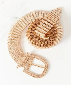 Show Me Your Mumu Accessories Eclipse Rhinestone Belt ~ Gold/Silver