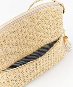 Show Me Your Mumu Electra Woven Crossbody Bag ~ Natural New Mu