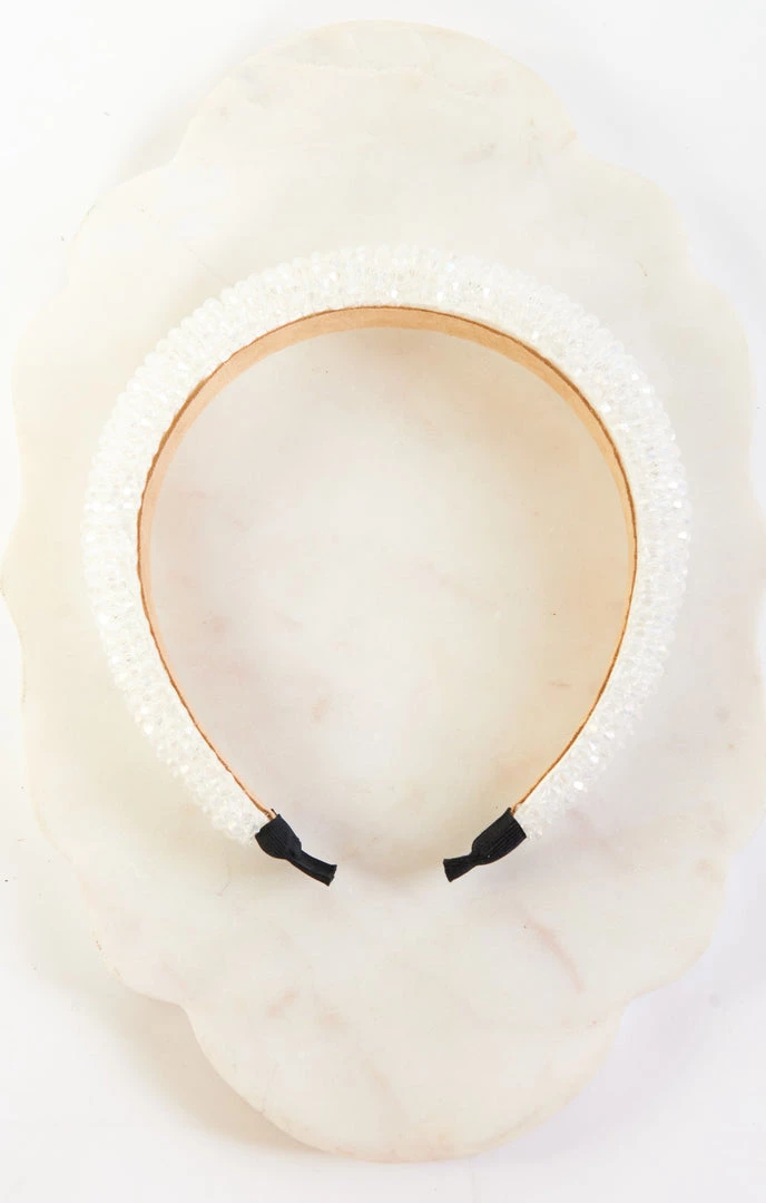 Show Me Your Mumu Accessories Enigma Beaded Headband ~ White 5 Show Me Your Mumu Accessories Enigma Beaded Headband ~ White