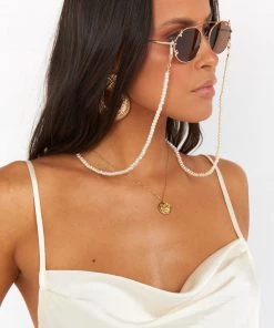 Show Me Your Mumu Everley Sunglasses Chain ~ Pearl