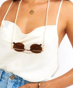 Show Me Your Mumu Everley Sunglasses Chain ~ Pearl