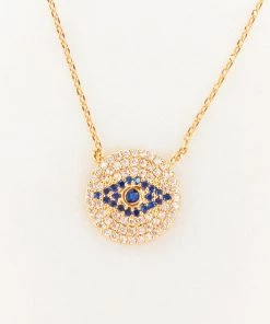 Show Me Your Mumu Evil Eye Necklace ~ 14K Gold Accessories