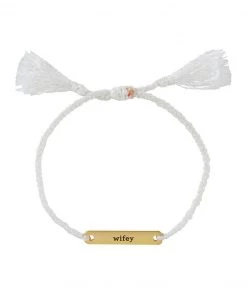 Show Me Your Mumu New Mu Wifey Bracelet ~ White