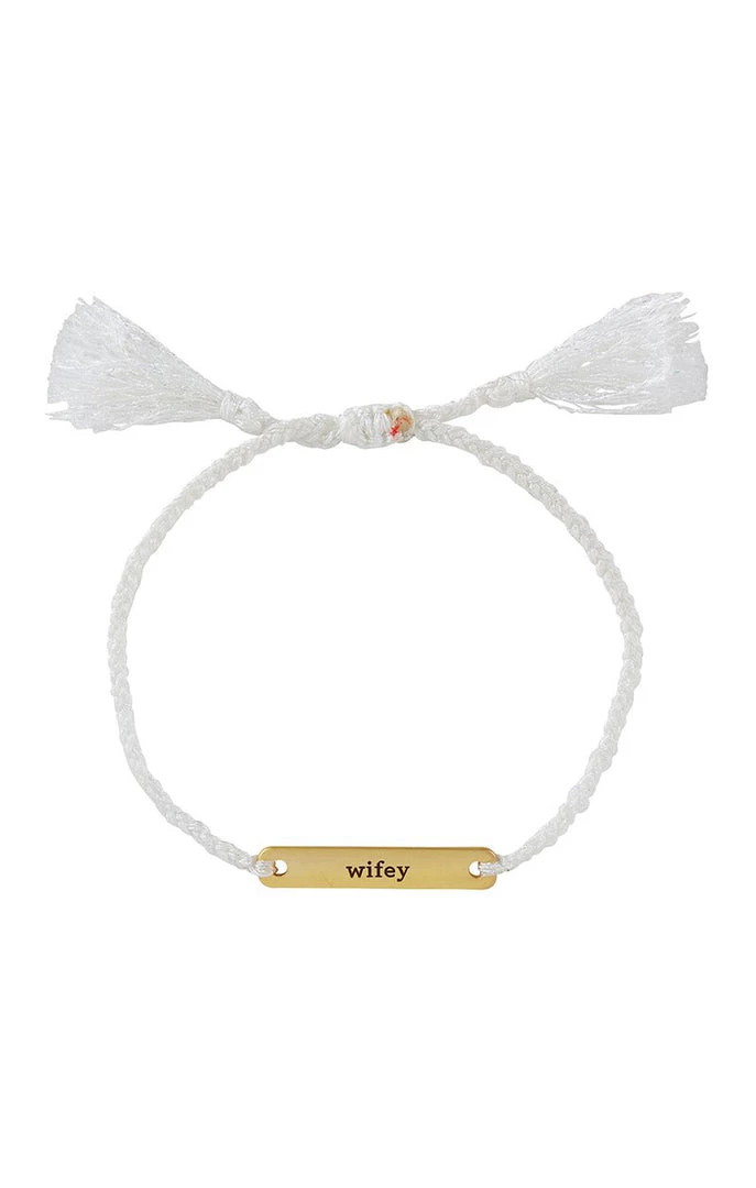 Show Me Your Mumu New Mu Wifey Bracelet ~ White 3 Show Me Your Mumu New Mu Wifey Bracelet ~ White