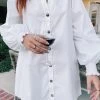 Show Me Your Mumu Allure Shirt Dress ~ White Poplin New Mu