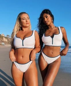 Show Me Your Mumu Monterey Bottom ~ White Rib Colorblock New Mu 14 Show Me Your Mumu Monterey Bottom ~ White Rib Colorblock New Mu