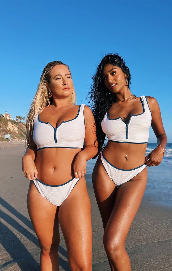 Show Me Your Mumu Monterey Bottom ~ White Rib Colorblock New Mu 6 Show Me Your Mumu Monterey Bottom ~ White Rib Colorblock New Mu