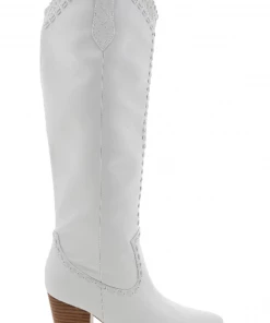Show Me Your Mumu Billini Finley Cowboy Boot ~ White