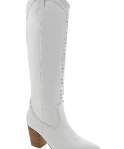 Show Me Your Mumu Billini Finley Cowboy Boot ~ White