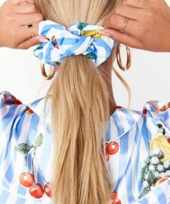 Show Me Your Mumu Super Scrunchie ~ Fruit Basket Stripe Poplin New Mu