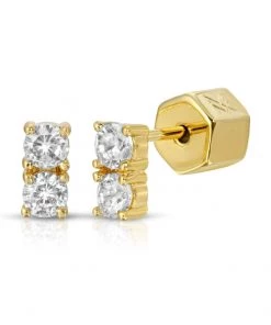 Show Me Your Mumu Miranda Frye Gwen Stud Earrings ~ 18K Gold Plated Accessories