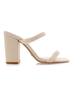 Show Me Your Mumu Billini Haze Block Heels ~ Cream Raffia New Mu
