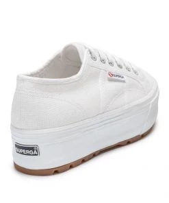 Show Me Your Mumu New Mu Superga 2790 Tank Platform Sneakers ~ White