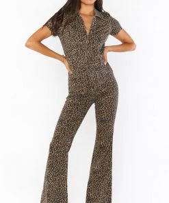 Show Me Your Mumu Denim Everhart Jumpsuit ~ Jungle Groove