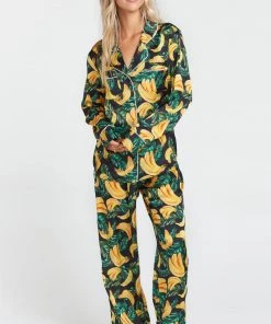 Show Me Your Mumu Paige PJ Set With Eye Mask ~ Gone Bananas