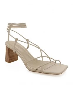 Show Me Your Mumu Billini Ilara Wrap Up Heels ~ Natural New Mu