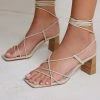 Show Me Your Mumu Billini Ilara Wrap Up Heels ~ Natural New Mu