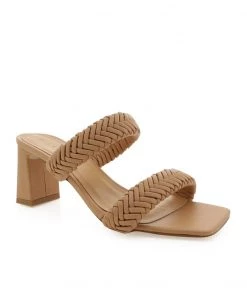 Show Me Your Mumu Billini Ilora Braided Heels ~ Desert Tan New Mu