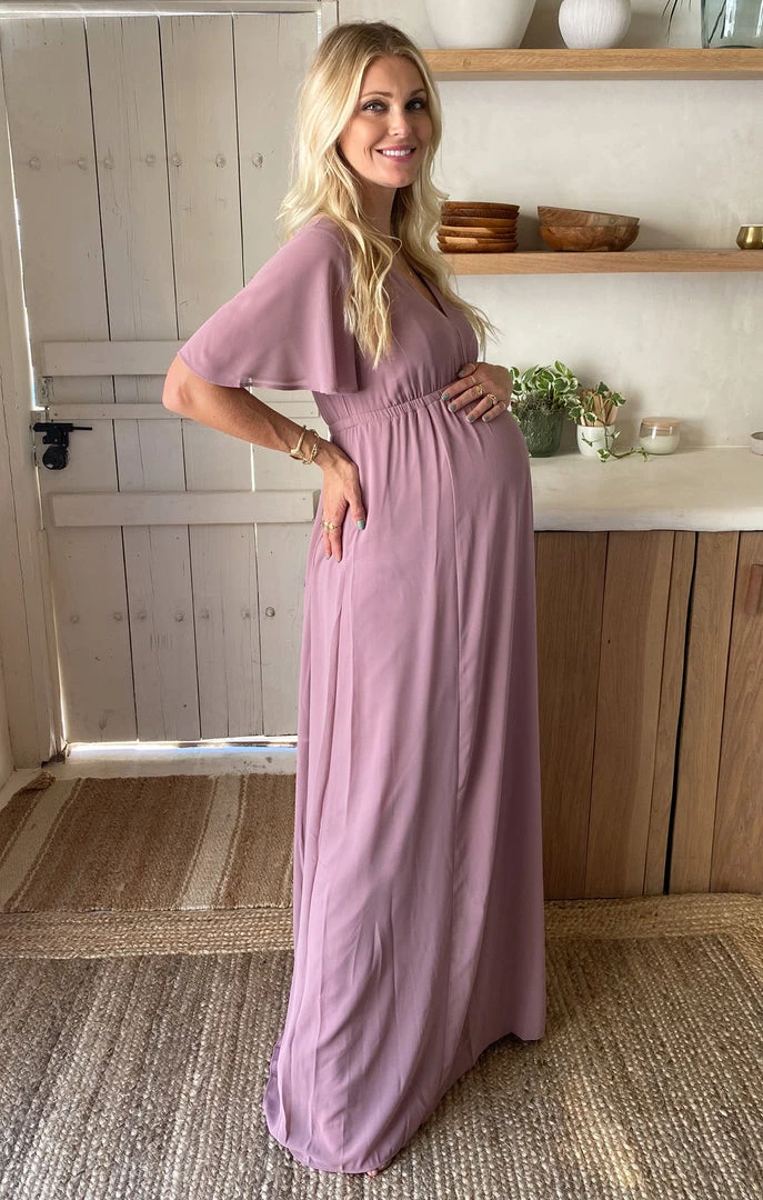 Show Me Your Mumu Emily Empire Maxi Dress ~ Antique Rose Chiffon 11 Show Me Your Mumu Emily Empire Maxi Dress ~ Antique Rose Chiffon