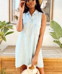 Show Me Your Mumu Vicki Shirt Dress ~ Light Rain