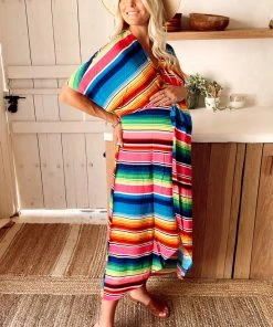 Show Me Your Mumu Get Twisted Maxi Dress ~ Serape Party